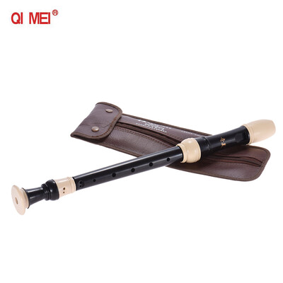 

QIMEI QM8A-23G Professional Alto Recorder German Style 8 Hole Key of G Wind Musical Instrument with Cleaning Rod Carrying Bag Blac