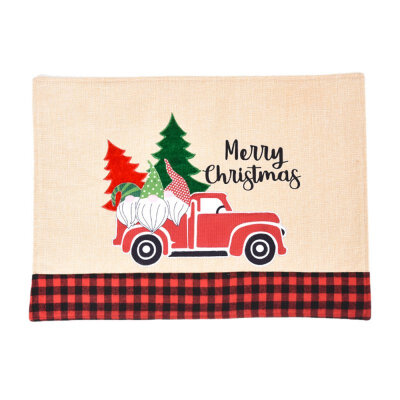 

Christmas Decorations Creative Cartoon Home Placemat Tablecloth Car Placemat