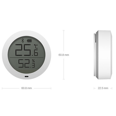 

Bluetooth Temperature Humidity Sensor Smart Digital Thermometer LCD Screen Hygrothermograph Hygrometer APP Control