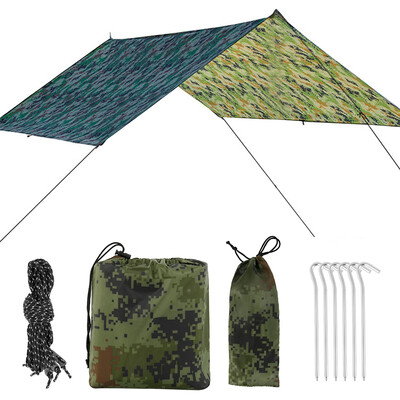 

Camping Shelter Waterproof Windproof Snowproof Portable Lightweight Sunshade for Hammock Rain Fly Tent