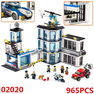 

LEPIN 02020 The New Police Station Set Legoing 60141 Kids Educational Building Blocks Bricks Toys Model Gift