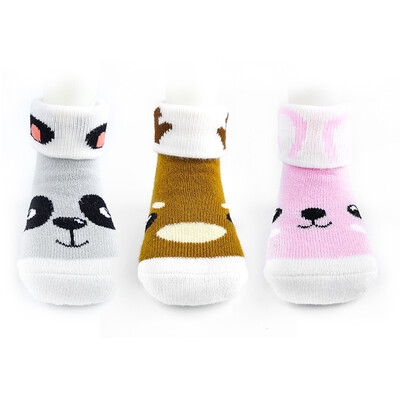 

0-3-year-old baby cotton towel socks infant warm in autumn&winter stockings neonatal loose-mouthed long cotton socks
