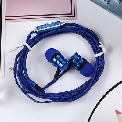 

EKOSA In-ear Earphone For Xiaomi phone Auriculares Fone De Ouvido Hifi electroplating Braided Wire Earphones Audifonos Ecouteur