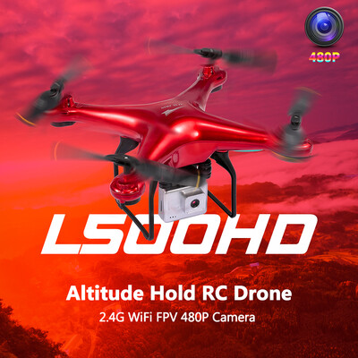 

L500HD 24G WiFi FPV 480P Camera Altitude Hold G-sensor RC Drone Quadcopter RTF