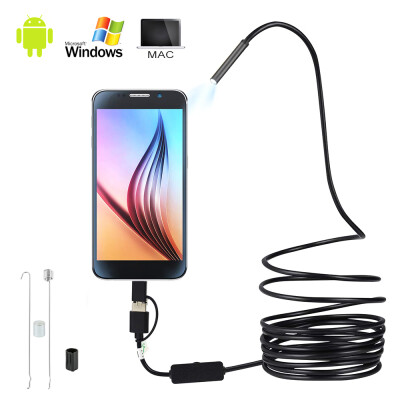 

Willstar USB Endoscope 3 in 1 Otg Phone Borescope 55 mm Waterproof Inspection Snake Camera Micro USB