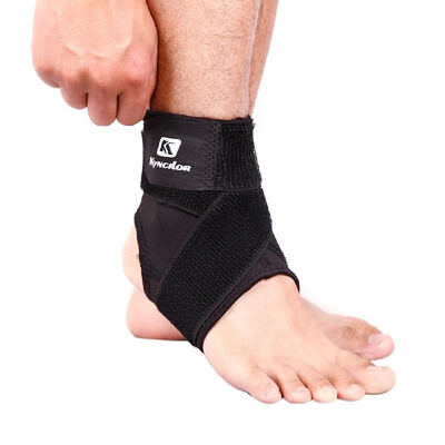 

Sport Ankle Support Elastic High Protect Sports Equipment Safety Running Basketball Ankle Brace Support Red&L