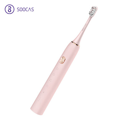 

SOOCAS Electric Toothbrush Adult Oral Care Sonic Toothbrush Induction Rechargeable X3 Bluetooth Girl Pink Gold USB