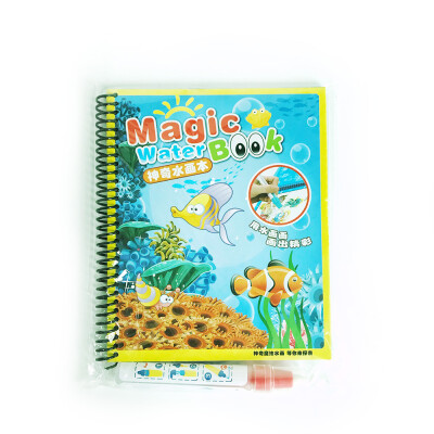 

Children Magic Picture Scrawling Book Reusable Water Painting Pads Baby Drawing Book