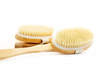 

Wooden Shower Body Brush with 100 Natural Boar Bristles&Long Handle Perfect for Dry Skin Brushing Shower&Bath an Essen