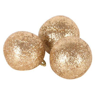 

12pcs Christmas Baubles Glitter Chic Round Christmas Balls Ornament New Year Christmas Tree Decorations