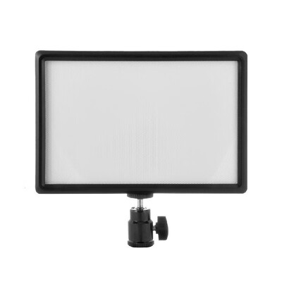 

Ultra-thin LED Video Light Dimmable 3200K-6200K Bi-color Photography Fill Light 987 Lumens CRI 95 Power 15W with Hot Shoe Ball Hea