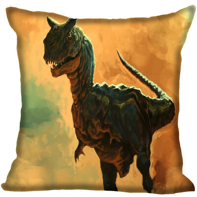 

Dinosaur Pillow Cover Bedroom Home Office Decorative Pillowcase Square Zipper Pillow Cases Satin Fabric No Fade