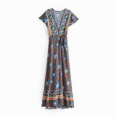 

Short Sleeve Summer V neck Sexy Dress