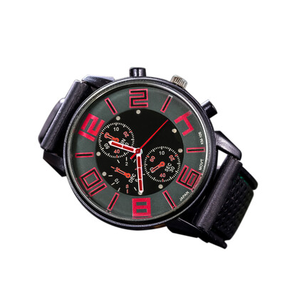 

Fashion Men Luxury Stainless Steel Quartz Sport Silicone Band Dial Wrist Watch White