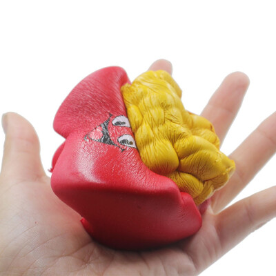 

HOT Sale Squishy Mini PU foaming French fries Squeeze Very Slow Rising Rebound Toy