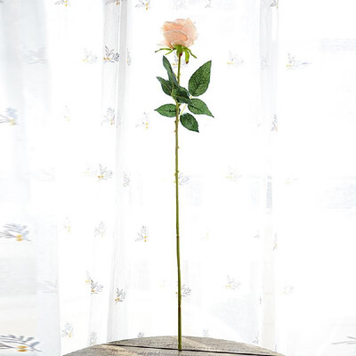 

Factory wholesale single flannel acacia rose 7 color artificial flower home decoration decoration wedding supplies fake flowers Ro