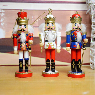 

NeillieN Wooden Walnut Box SoldiersCreative Christmas Gifts Desktop Decoration Christmas Ornaments Nutcracker PuppetGifts