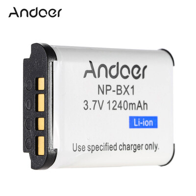 

Andoer NP-BX1 Rechargeable Li-ion Battery 37V 1240mAh for Sony Cyber-shot Series DSC RX100 II RX1R HX300 HX50V WX300
