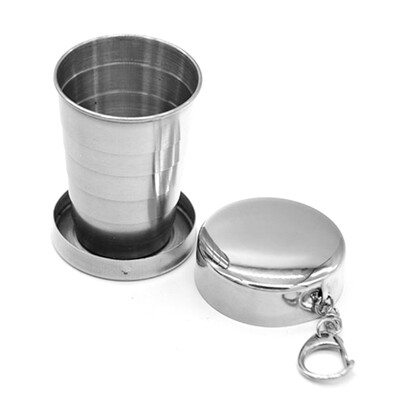 

Stainless Steel Camping Folding Cup Portable Outdoor Travel Demountable Collapsible Cups