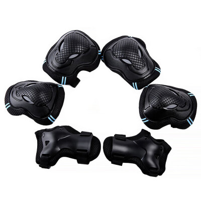 

Adults Teens Knee Elbow Wrist Braces Pads Set Reflective Adjustable Collision Avoidance Knee Braces Support Elbow Pads