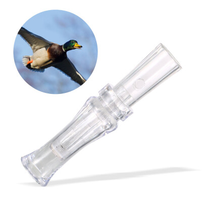 

Transparent Plastic Duck Hunting Call Whistle with Single Reed for Outdoor Hunting