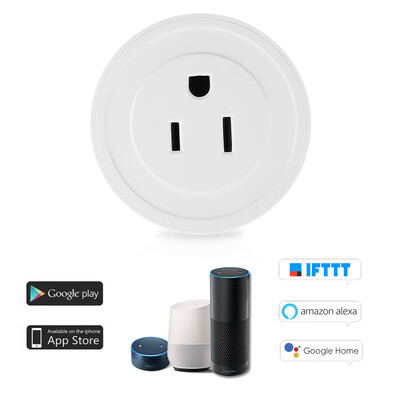 

2Pack Wi-Fi Wireless Mini Smart Outlet Plug WIFI Socket Charging Adapter Smart Home Power Plug Remote Control Via Phone App Smart