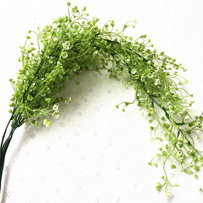 

UpperX Admiralty Willow 115cm Simulation Plant Wall Decorative Basket Orchid Flower Plastic Fake Flower purple