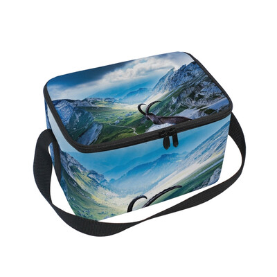 

ALAZA Lunch Box Insulated Animal Bighorn Sheep Lunch Bag Large Cooler Tote Bagfor Men Women