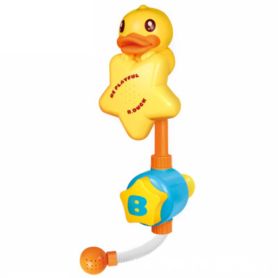 

Baby Bath Toy Yellow Duck Manual Operation Water Sprinkler Hand Shower Head Swimming Bathtub Play Water Toys