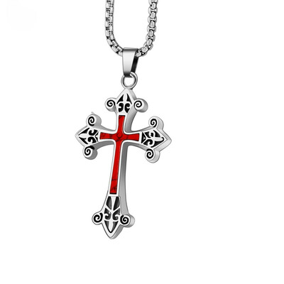 

Stainless Steel Cross Necklace For Men Woman Punk Cute Vintage Rock Hiphop LP0043