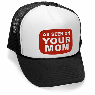 

Megashirtz - As seen on your mom - Vintage Style Trucker Hat Retro Mesh Cap