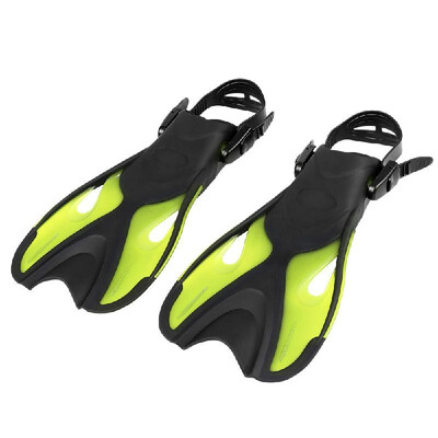 

Adults Kids Diving Fins Open Heel Flippers Adjustable Strap Swimming Snorkeling Scuba Equipment