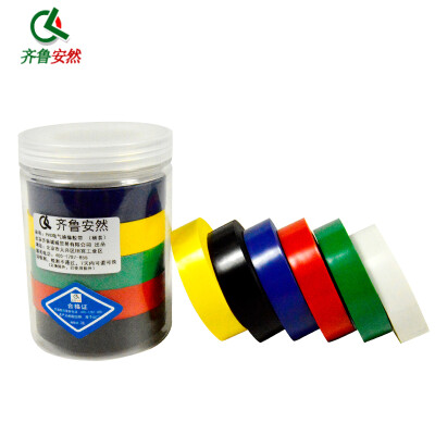 

Qilu Enron electrical tape insulation tape 20 m 6 color mixed electrical tape black red white yellow green blue tape flame retardant electrician PVC tape moisture-proof barrel