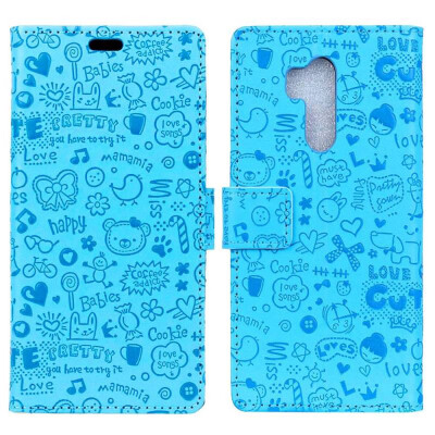 

MOONCASE Alcatel 7 Little Witch Leather Case - Blue