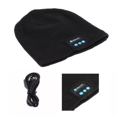 

BT Music Soft Warm Beanie Hat Cap with Stereo Headphone Headset Speaker Wireless Mic Hands-free for Men Women Gift