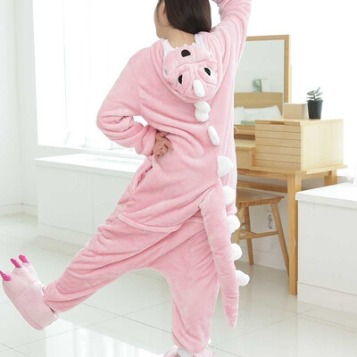 

Adult Unisex Children Pajamas Sets Kids One Piece Cosplay Christmas Costume Girls Boys Onesie Winter Sleepwear Red Dinosaur