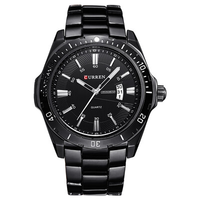 

CURREN Casual Business Calendar Steel Belt Men\s Watch
