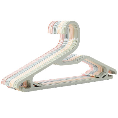 

HOUYA Hao Ya hanger drying rack 20 Pack plastic seamless wet&dry hangers Japanese style simple adult children clothes support color random