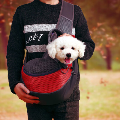 

UNJIKPet shoulder bag Dog Cat Puppy Carrier Mesh Comfort Travel Shoulder Bag Backpack Size