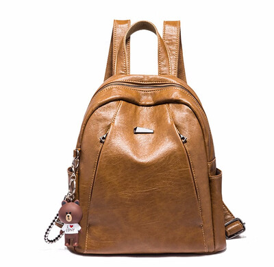 

Obstine Brand Fashion Women Backpack PU Leather Black Backpacks for Teenage Girls Woman Shoulder Bag Large Capacity Travel Bags