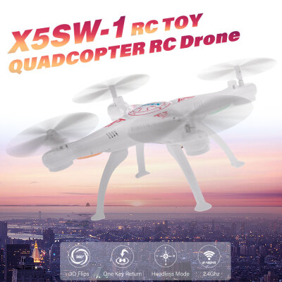 

X5SW-1 24GHz 720P Camera One Key Return RC Drone Quadcopter RC Toy RTF for Kids Beginners