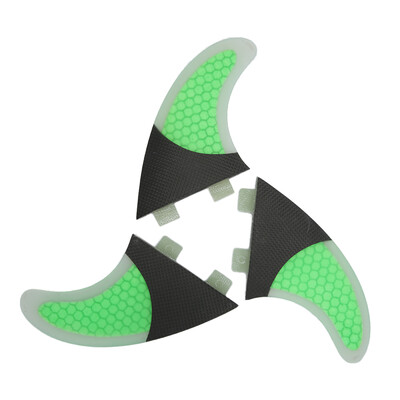 

Set of 3 Surfboard Fins Honeycomb Half Carbon Fiber Surf Board Fins G3 G5 G7 Surfing Fins