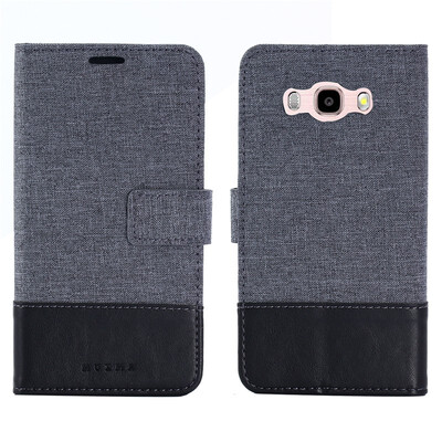 

Goowiiz Phone Case For Samsung Galaxy J3 J310J5 J510J7 J710 2016 Fashion Canvas Leather Wallet Full package flip Holder Stand