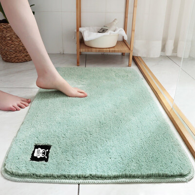 

Dajiang absorbent floor mat bathroom mat bedroom door mats home entrance mats home gray mat porch mat fiber green 4060cm