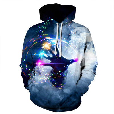 

Men Horror Clown Autumn Drawstring 3D Printed Hoodies Men Women Couple Hoodies 3D Print Hoody Casual