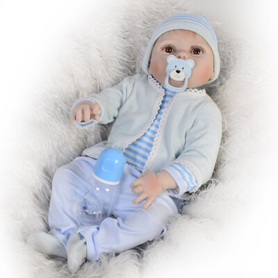 

Hot 2017 Christmas Reborn Dolls Girl Realistic Truly Babes 23 Full Silicone Vinyl Reborn Baby Dolls Waterproof 57 cm Princess