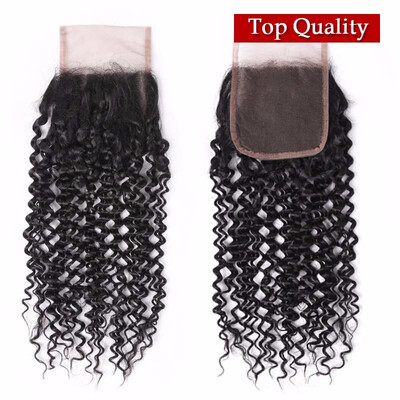 

Nami Hair Best Quality 4x4 Lace Closure Chinese Virgin Hair Curly Wave Free Part Human Hair Closure