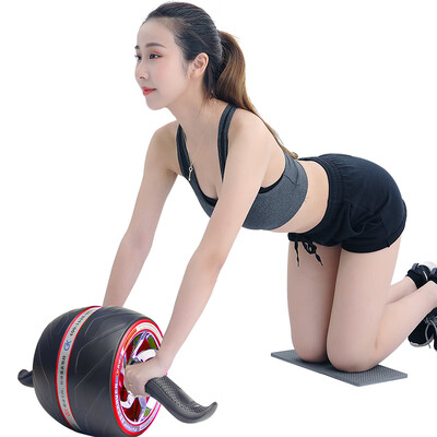 

GK KQ01 Abdominal ABS Wheel Giant Wheel Rebound Abdominal Exercise Abdominal Equipment Reduction Tummy Family Home Fitness Equipment Rich Red