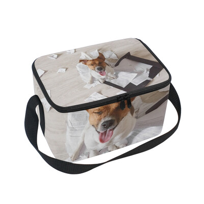 

ALAZA Lunch Box Insulated Cute Dog Lunch Bag Large Cooler Tote Bagfor Men Women