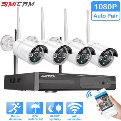 

Wireless CCTV System 1080P Hard Drive Video 2MP 4CH NVR IP IR-CUT outdoor CCTV Camera IP Security System video Surveillance Kit